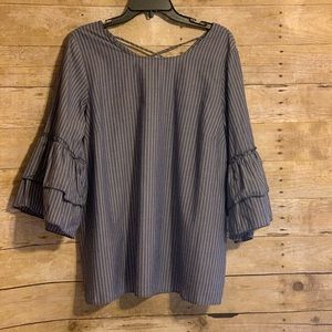 Pinstripe Ladies Blouse